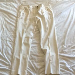 Winter wite dressy pants strechy